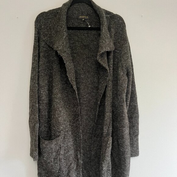 Joseph A Womens Open Front‎ Cardigan Sweater Marled Grey Size M/L Relaxed… - Picture 1 of 7